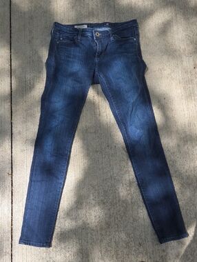 AG Adriano Goldschmied Women’s Skinny Jeans in Dark Blue Wash